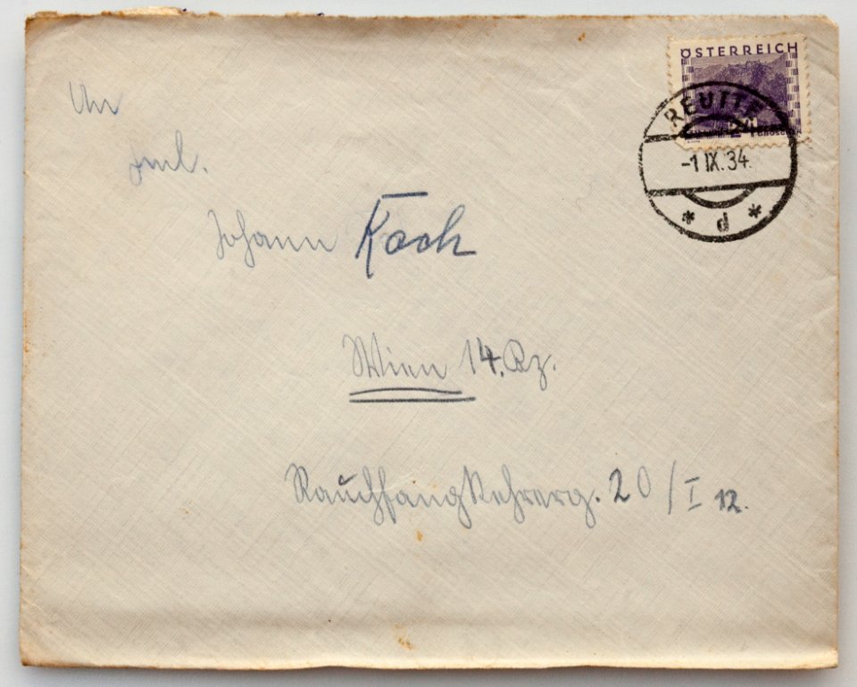 Feldpost von Hans 1934-08-31 1