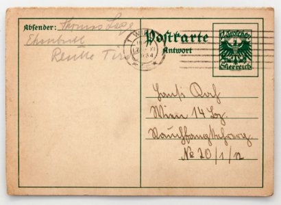 Feldpost von Hans 1934-11-17 Onkel1