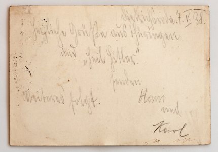 Feldpost von Hans 1938-07-05 2
