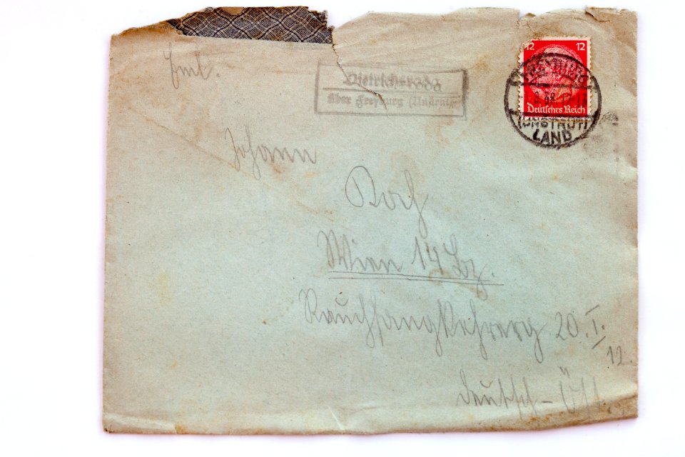 Feldpost von Hans 1938-08-31 1