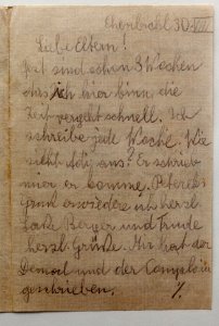 Feldpost von Hans 1935-08-30 1