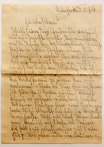 Feldpost von Hans 1938-10-23 2