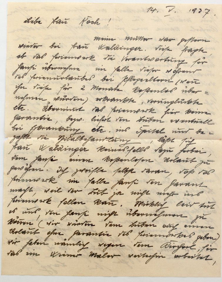 Feldpost von Hans 1937-05-14 Tante3
