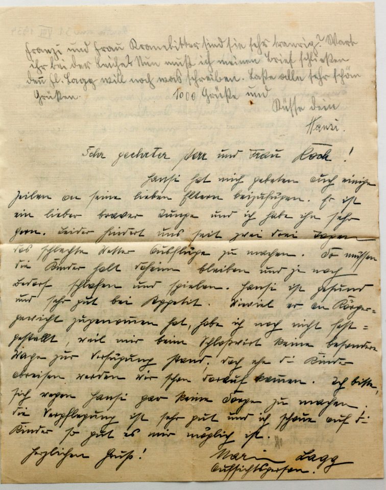 Feldpost von Hans 1934-08-31 3