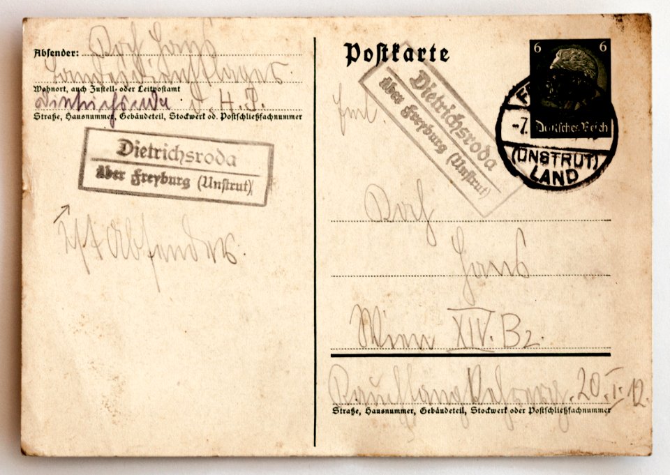 Feldpost von Hans 1938-07-05 1