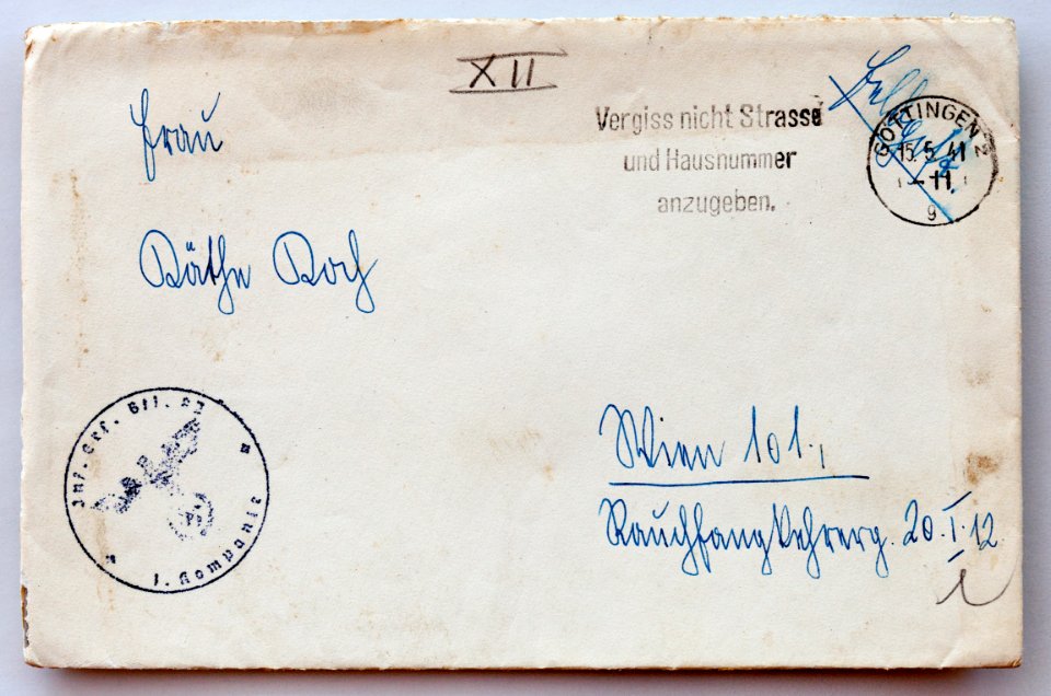 Feldpost von Hans 1941-05-14 1