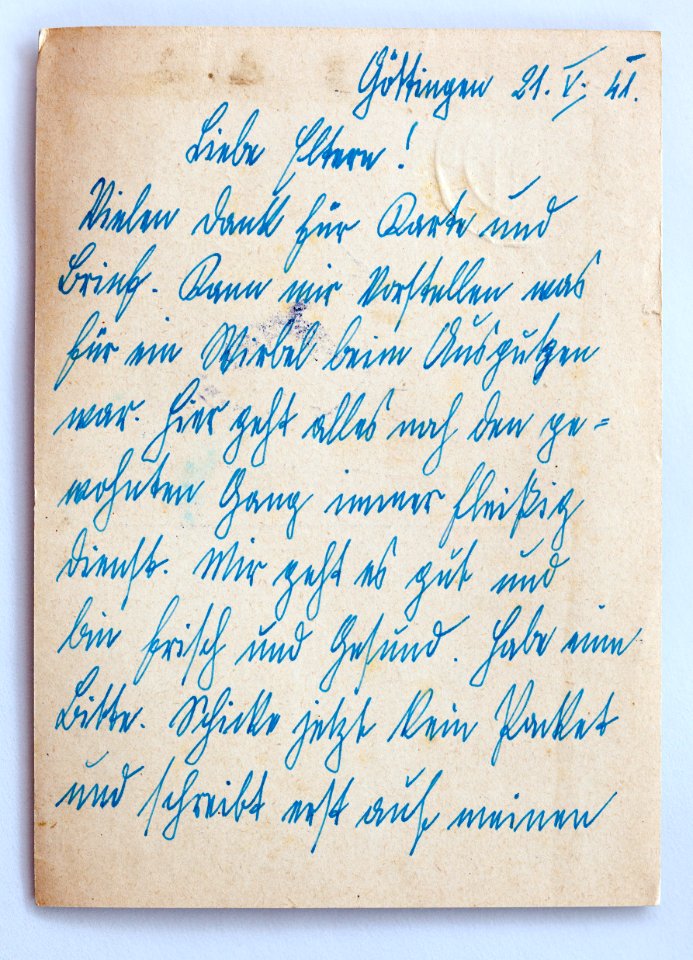 Feldpost von Hans 1941-05-21 2