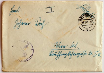 Feldpost von Hans 1941-02-27 1