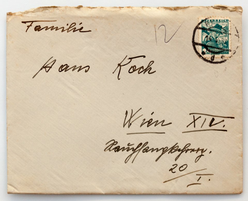Feldpost von Hans 1937-05-14 Tante1