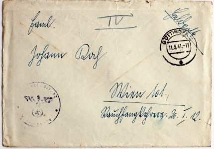 Feldpost von Hans 1941-03-10 1