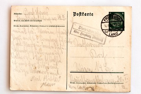 Feldpost von Hans 1938-06-13 1