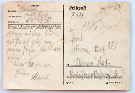 Feldpost von Hans 1941-08-14 1