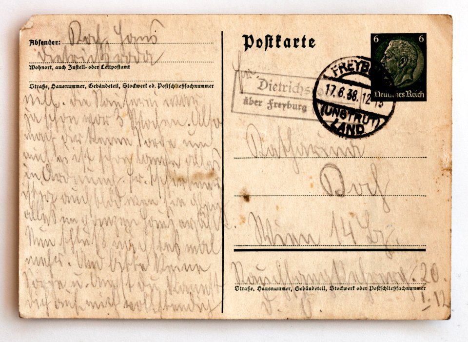 Feldpost von Hans 1938-06-17a 1