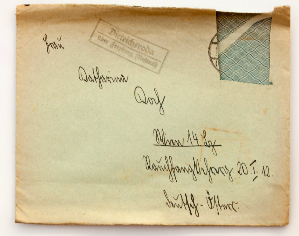 Feldpost von Hans 1938-07-10 1