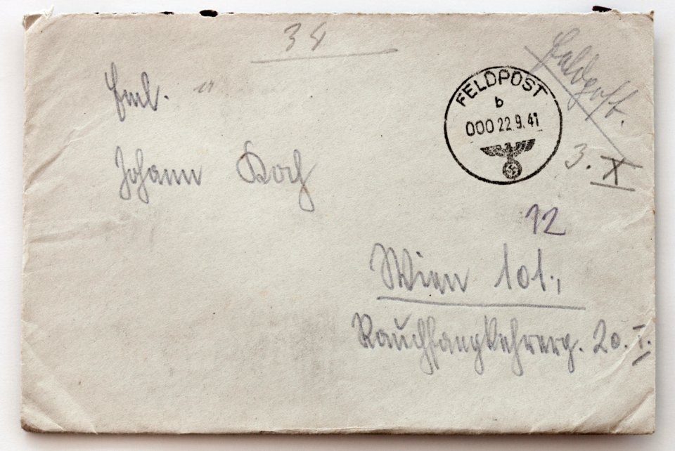 Feldpost von Hans 1941-09-21 1