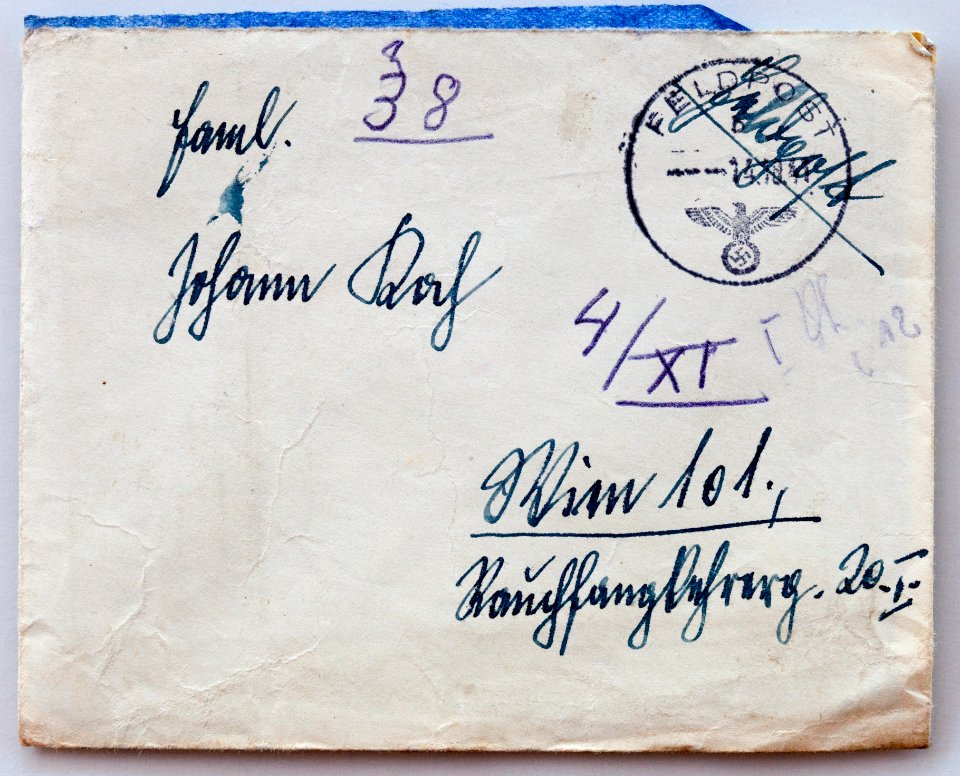 Feldpost von Hans 1941-10-10 1