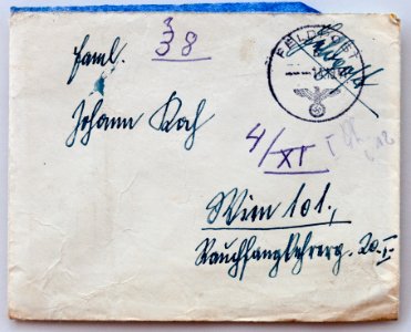 Feldpost von Hans 1941-10-10 1