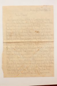 Feldpost von Hans 1938-09-18 2