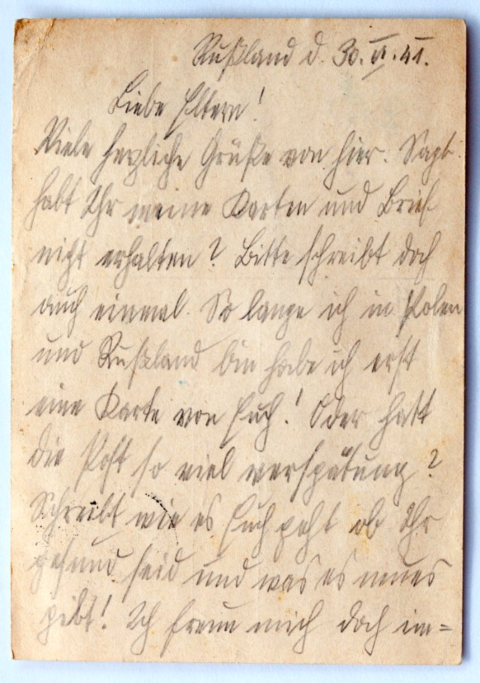 Feldpost von Hans 1941-06-30 2