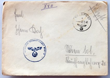 Feldpost von Hans 1941-07-07 1