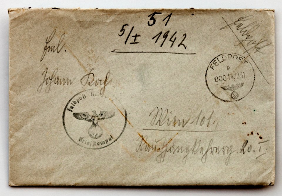 Feldpost von Hans 1941-12-12 1