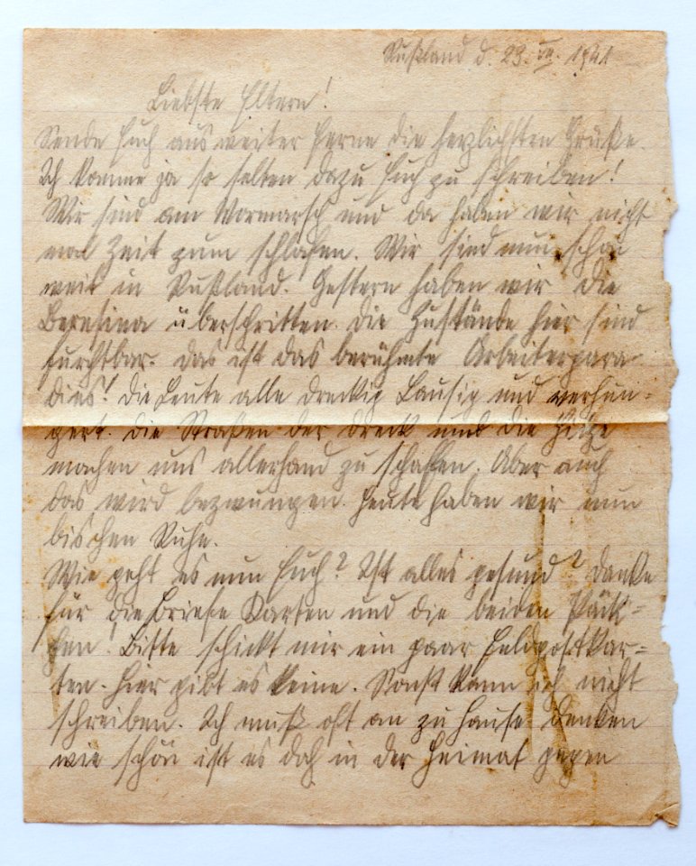 Feldpost von Hans 1941-07-23 3