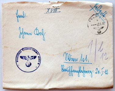 Feldpost von Hans 1941-05-22 1