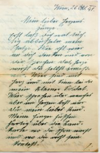 Feldpost von Hans 1941-10-26 1 Freund