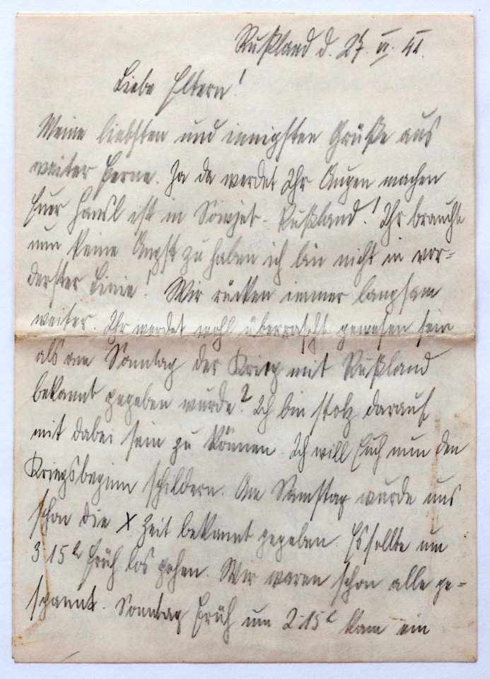 Feldpost von Hans 1941-06-27 3
