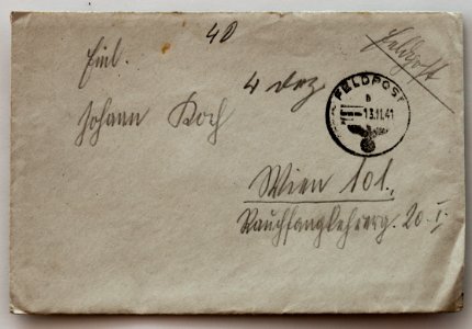 Feldpost von Hans 1941-11-06 1