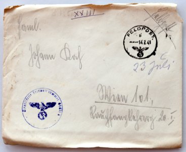 Feldpost von Hans 1941-07-12 1