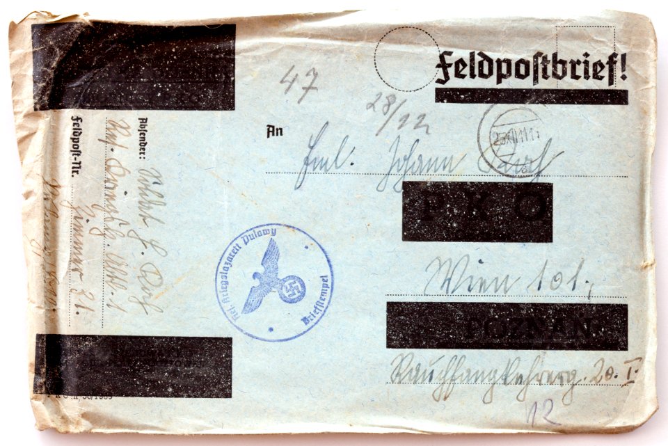Feldpost von Hans 1941-12-24 1