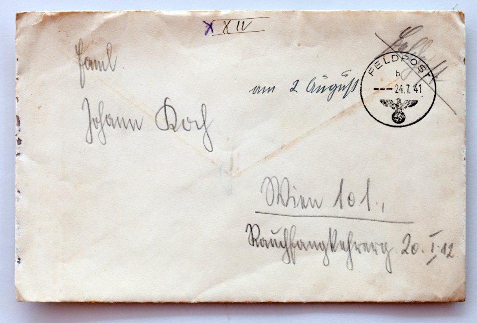Feldpost von Hans 1941-07-23 1