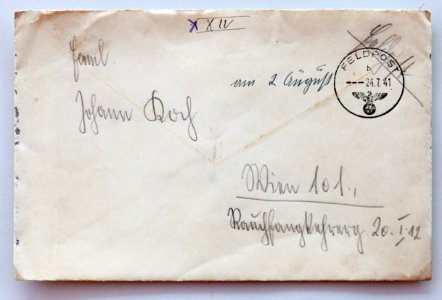Feldpost von Hans 1941-07-23 1