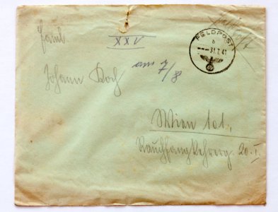 Feldpost von Hans 1941-07-26 1