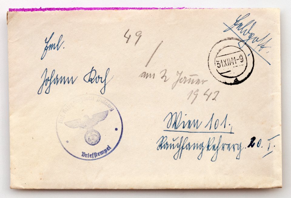 Feldpost von Hans 1941-12-30 1