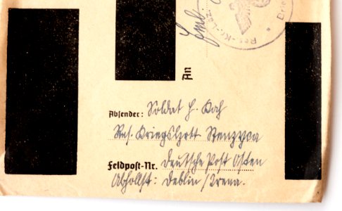 Feldpost von Hans 1942-01-15 2