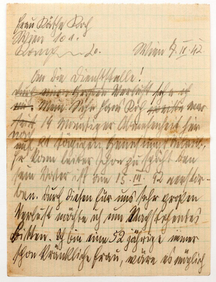Feldpost von Hans 1942-04-07 Freund 1