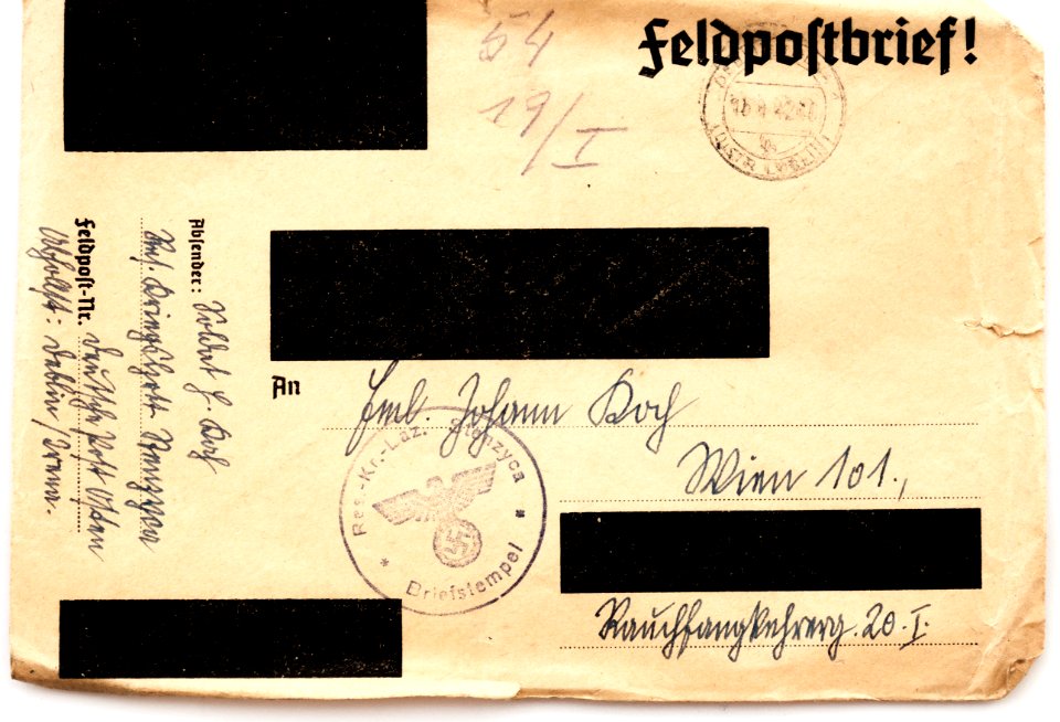 Feldpost von Hans 1942-01-15 1