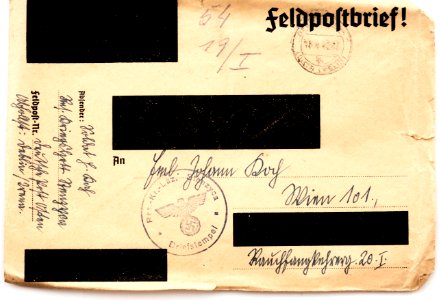 Feldpost von Hans 1942-01-15 1