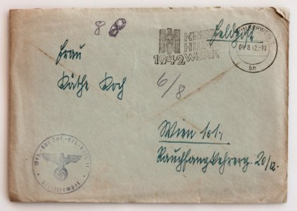 Feldpost von Hans 1942-08-03 1