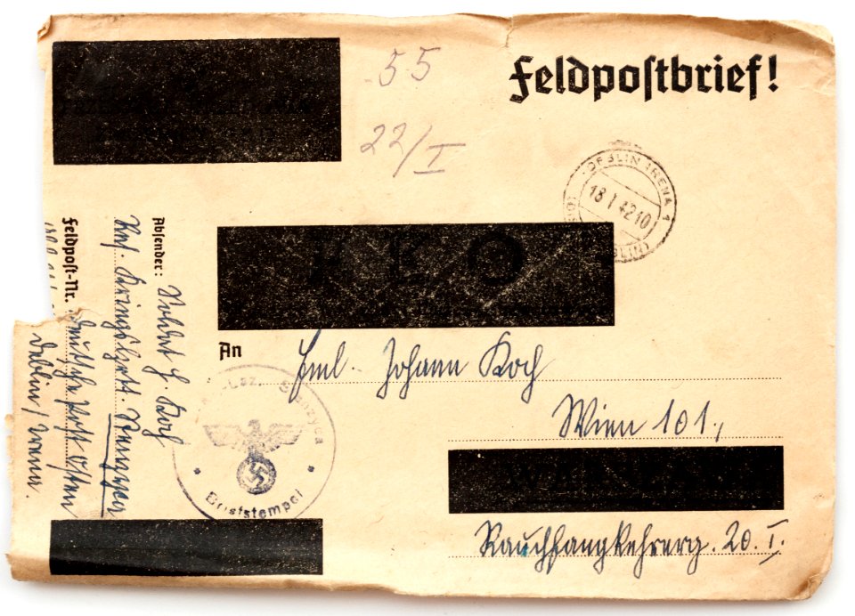 Feldpost von Hans 1942-01-17 1