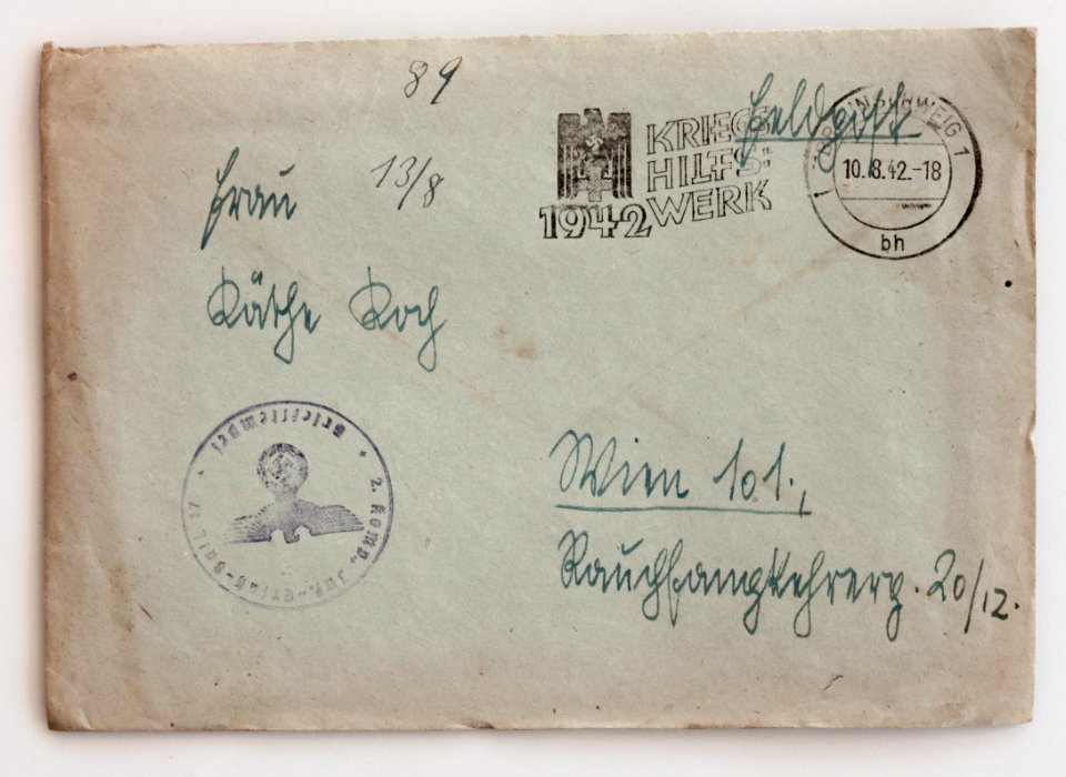 Feldpost von Hans 1942-08-09 1