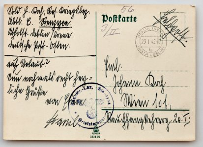 Feldpost von Hans 1942-01-28 1