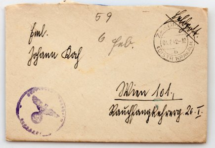 Feldpost von Hans 1942-02-02 1
