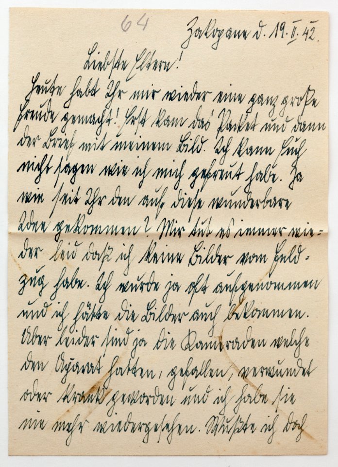 Feldpost von Hans 1942-02-19 3