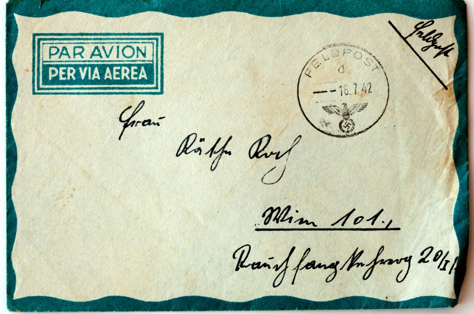 Feldpost von Hans 1942-07-15 Freund 1