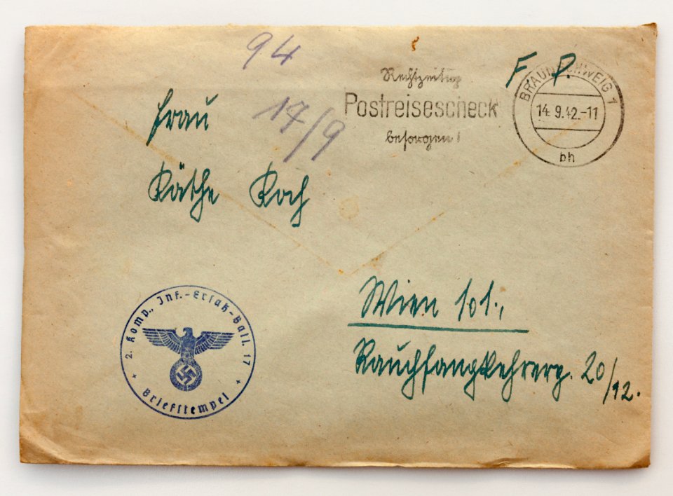 Feldpost von Hans 1942-09-13 1