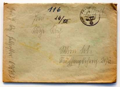 Feldpost von Hans 1942-12-13 1