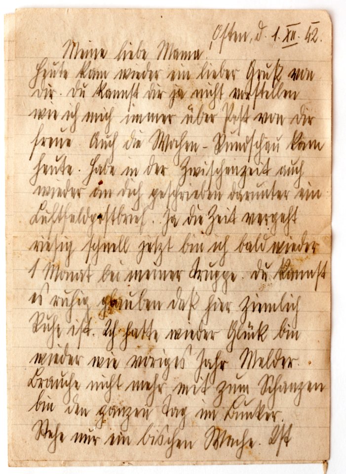 Feldpost von Hans 1942-12-01 3